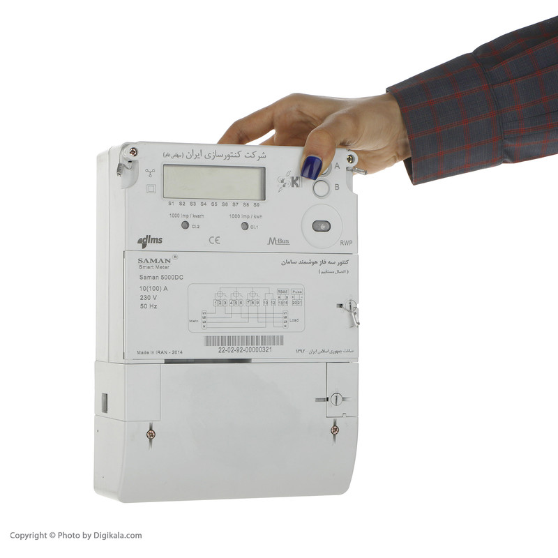 کنتور فرعی برق سه فاز شرکت کنتورسازی ایران مدل Saman5000 CT