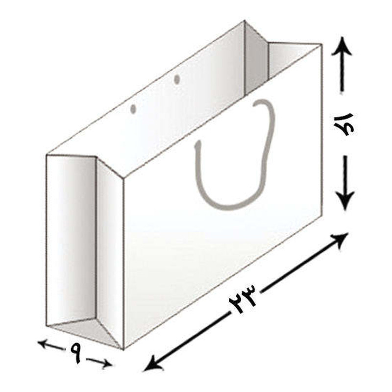 پاکت هدیه مدل قلب کد 1016 مجموعه 2 عددی