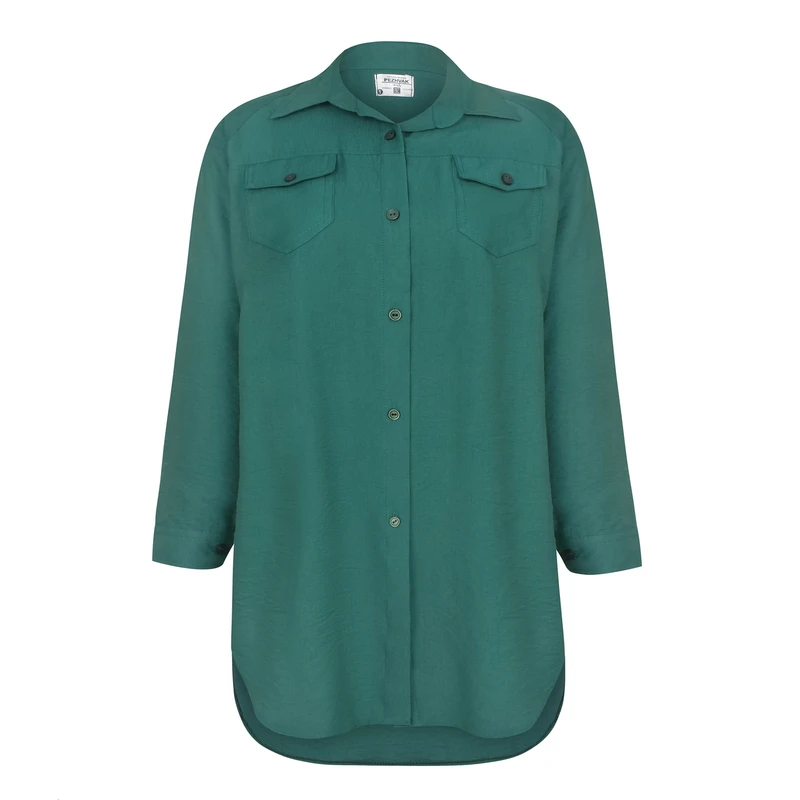 مانتو زنانه پژواک مدل دو جیب رگلان کد 1001s