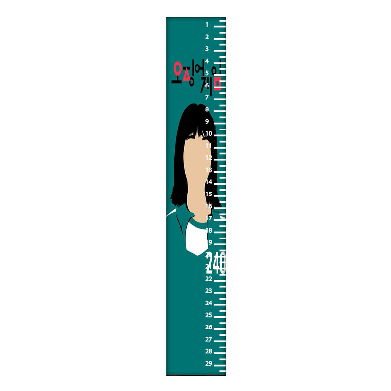 خط کش 30 سانتی متر طرح Squid Game کد 2259