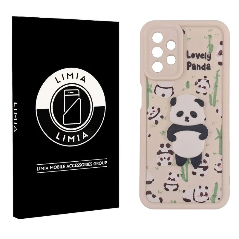 کاور لیمیا مدل سولید لنزدار طرح عروسکی برجسته مناسب برای گوشی موبایل سامسونگ Galaxy A32 4G