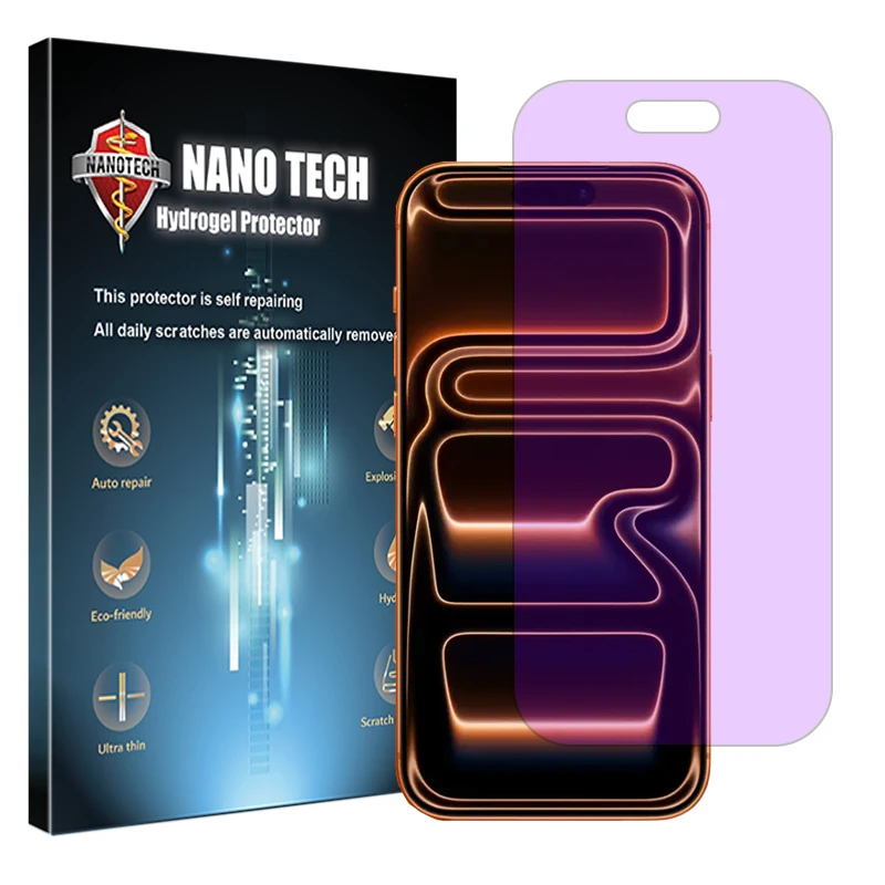 محافظ صفحه نمایش آنتی پرپل نانو تک مدل Eye Care مناسب برای گوشی موبایل اپل iPhone 17 Pro Max