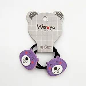 کش مو دخترانه مدل خرس کد KSH670 بسته 2 عددی