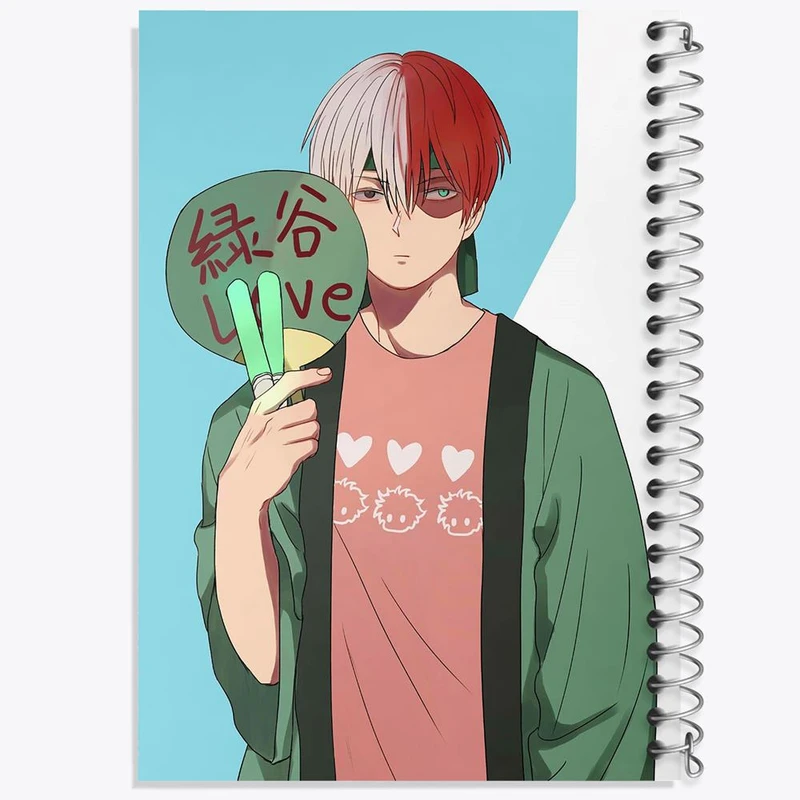 دفتر شطرنجی 50 برگ خندالو طرح شوتو تودوروکی انیمه آکادمی قهرمان من کد 16155