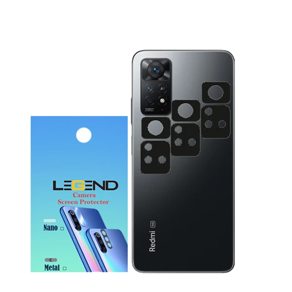 محافظ لنز دوربین لجند مدل فلزی مناسب برای گوشی موبایل شیائومی Note 11 Pro بسته 3 عددی