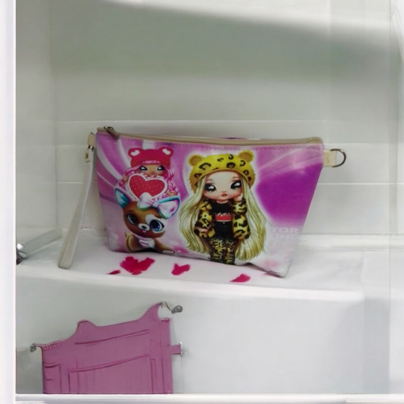 کیف لوازم آرایش زنانه مدل شنلی دختر