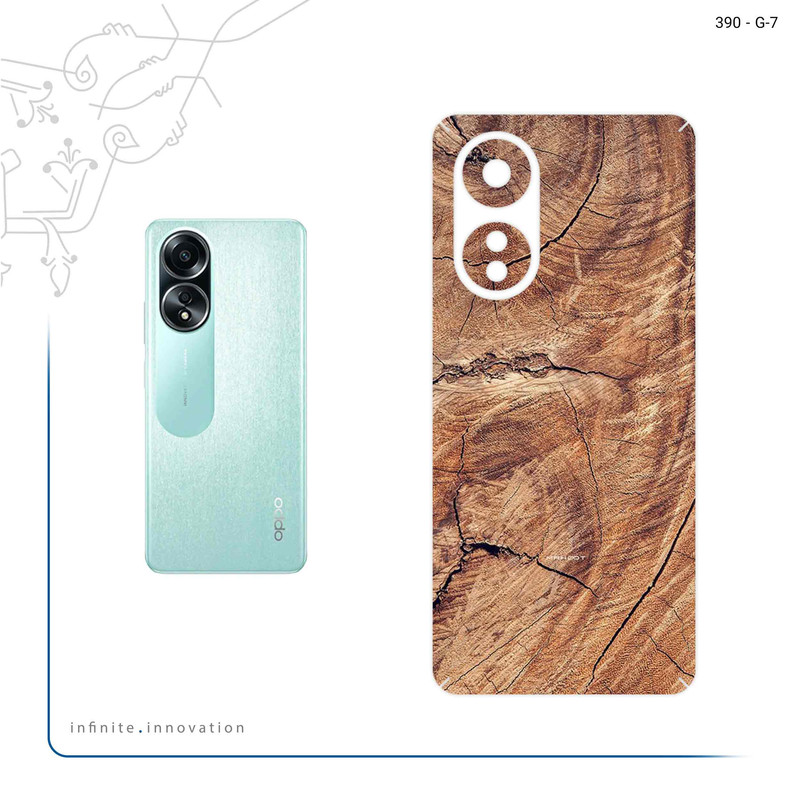 برچسب پوششی ماهوت مدل Wood Texture 5 مناسب برای گوشی موبایل اپو A58 4G