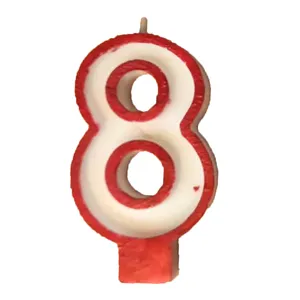 شمع تولد مدل عدد 8