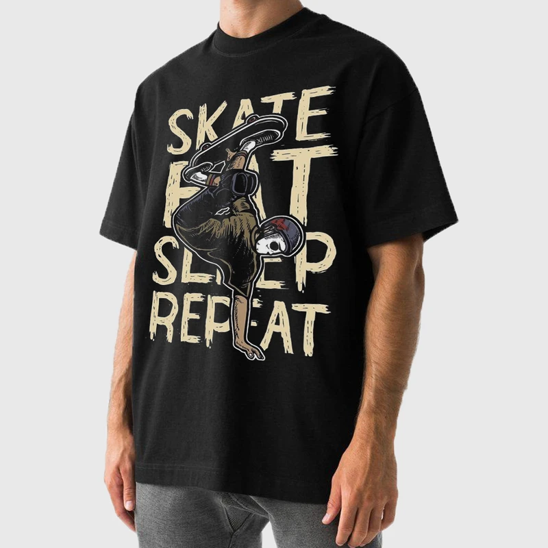 تی شرت آستین کوتاه مردانه مدل اسکیت برد استریت استایل  کد z625