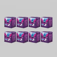 نوار بهداشتی بالدار نازک ضد حساسیت شب و روز نانسی مدل ماکسی با جذب خیلی زیاد سایز خیلی بزرگ هشت بسته 10 عددی