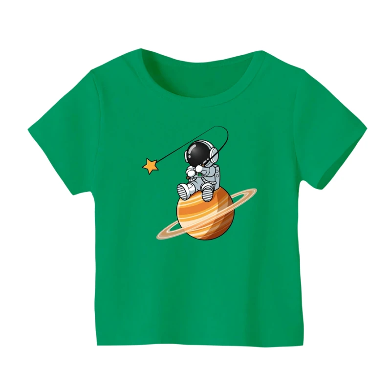 تی شرت آستین کوتاه بچگانه مدل فضانورد کد ۱۰