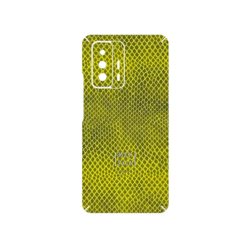 برچسب پوششی ماهوت مدل Yellow Snake Skin مناسب برای گوشی موبایل شیائومی 11T 5G
