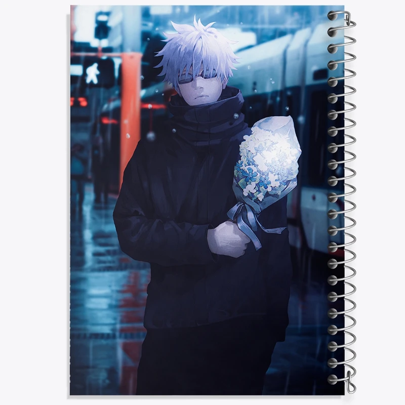 دفتر نقاشی 50 برگ خندالو طرح گوجو ساتورو انیمه جوجوتسو کایزن کد F1570