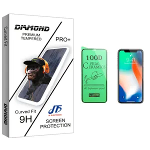 JF Diamond glass Ceramics Screen Protector For Apple اپل iPhone X