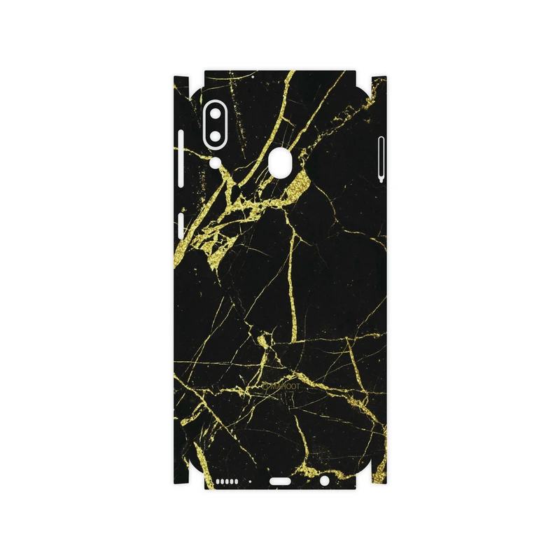 برچسب پوششی ماهوت مدل Graphite-Gold-Marble-FullSkin مناسب برای گوشی موبایل سامسونگ Galaxy M20