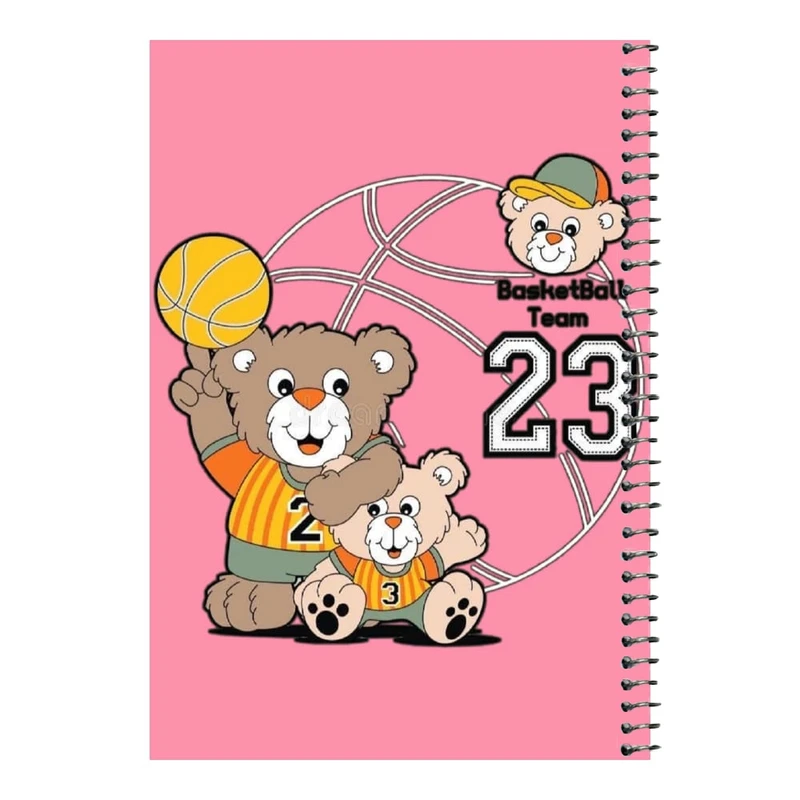 دفتر مشق 80 برگ اس جی مدل بسکتبال    