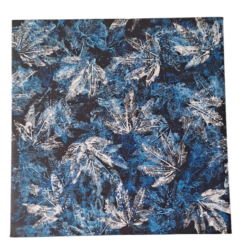 تابلو نقاشی اکریلیک طرح برگ مدل دکوراتیو