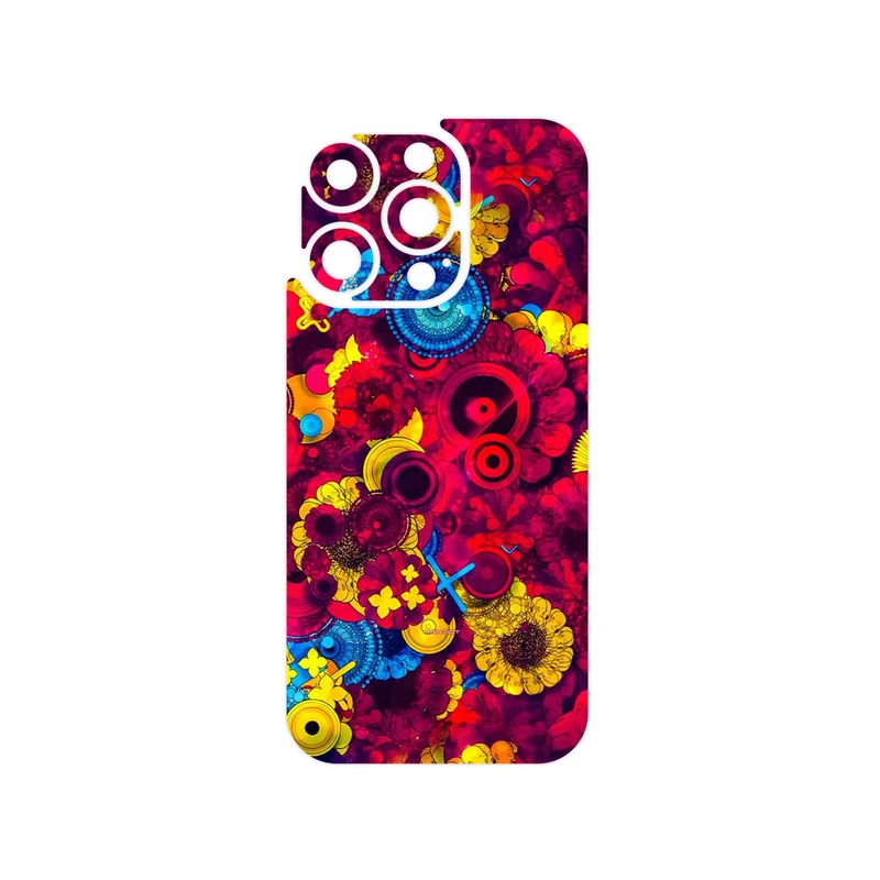 برچسب پوششی ماهوت مدل Vector Flower Garden Digital Art مناسب برای گوشی موبایل اپل iPhone 16 Pro