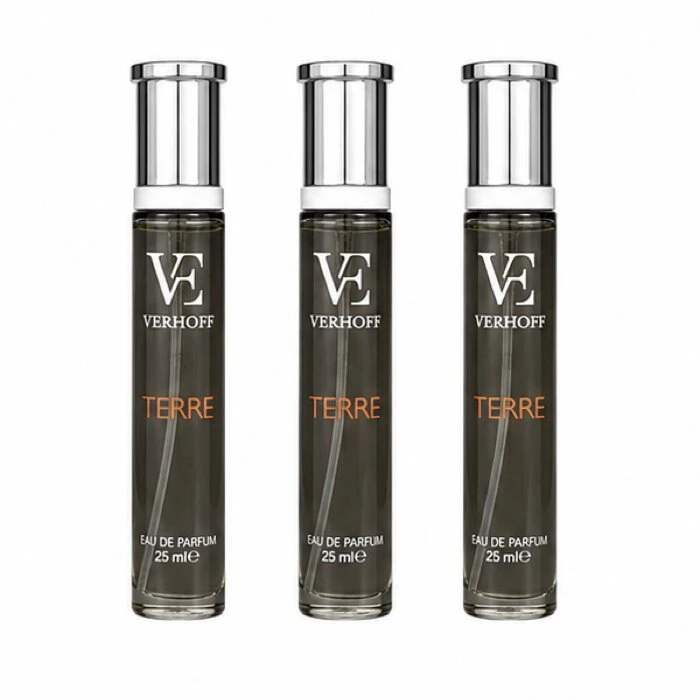 عطر جیبی مردانه ورهف مدل تق با رایحه گرم حجم 25 میلی لیتر بسته 3 عددی