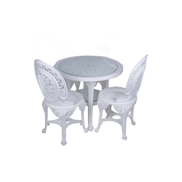 میز و صندلی ناهاخوری 2 نفره مدل طاووس