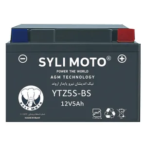 باتری موتورسیکلت 12ولت 5 آمپر سایلی موتو مدل YTZ5S