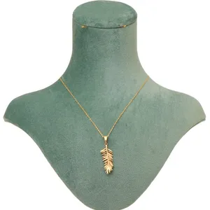 آویز گردنبند طلا 18 عیار زنانه مدل پر