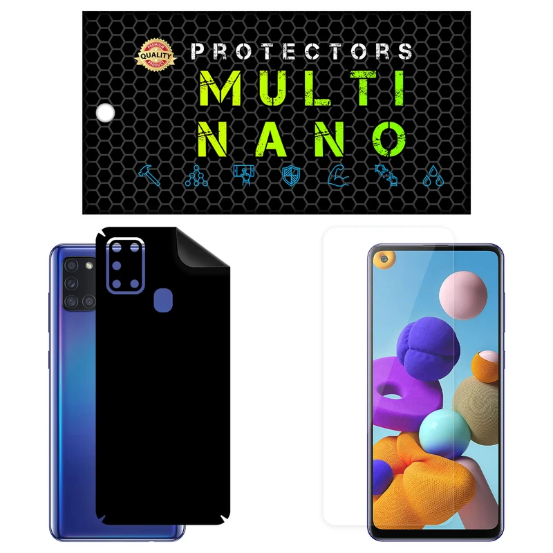 محافظ صفحه نمایش مولتی نانو مدل X-SFM مناسب برای گوشی موبایل سامسونگ Galaxy A21S به همراه برچسب پوششی
