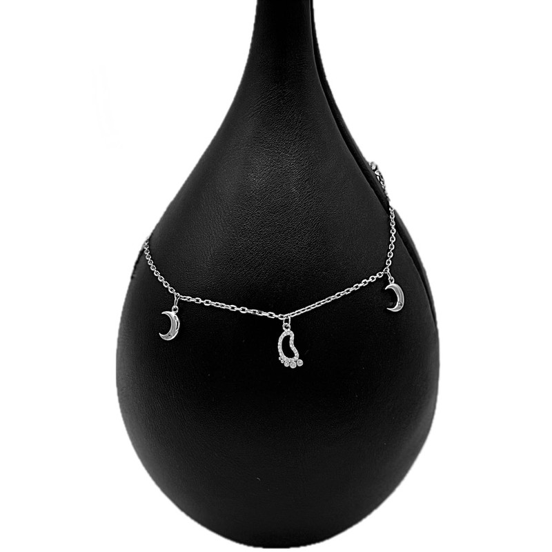 پابند نقره زنانه مدل NG8505