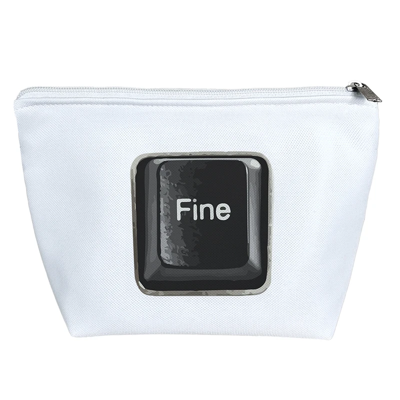 کیف لوازم آرایش دخترانه خندالو مدل دکمه Fine کد 10336