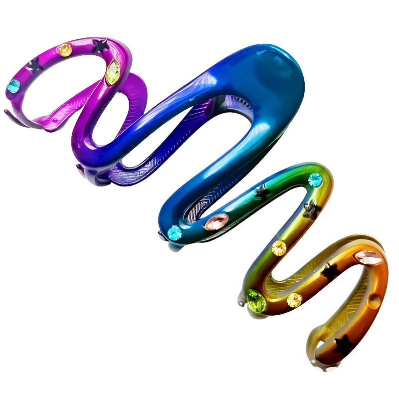 کلیپس مو زنانه مدل رنگین کمانی