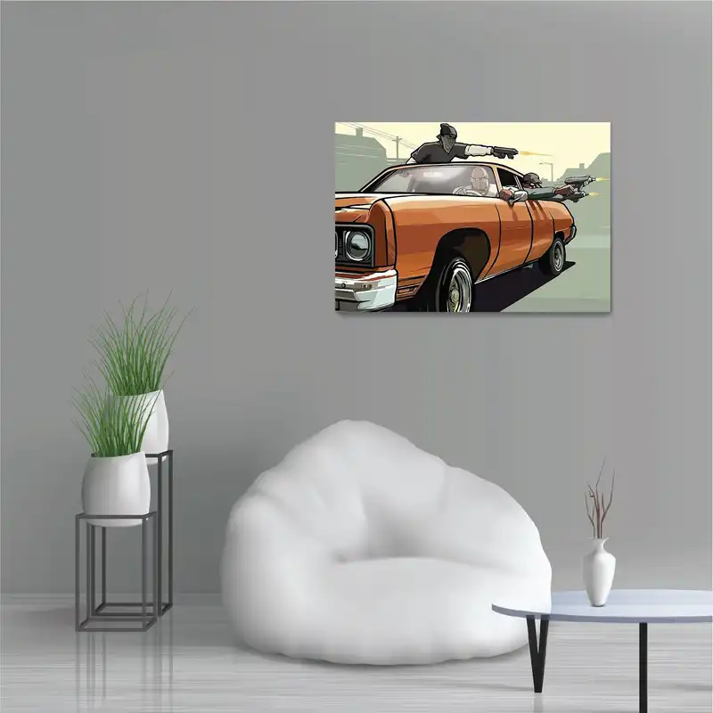 پوستر طرح بازی جی تی ای مدل NV0361