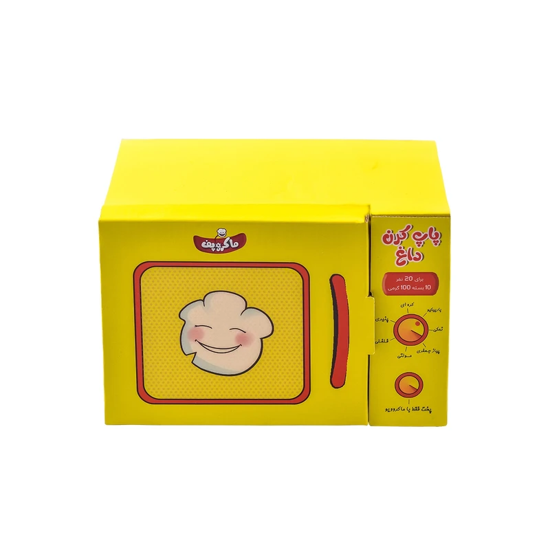 پاپ کورن نیمه آماده با طعم باربیکیو ماکروپف - 1000 گرم مجموعه 10 عددی