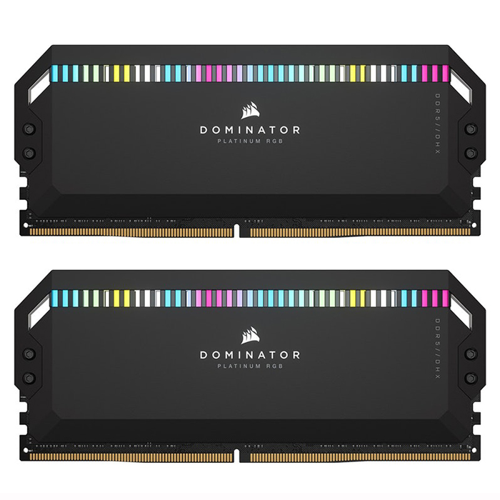 رم دسکتاپ DDR5 دو کاناله 6400 مگاهرتز CL32 کورسیر مدل Dominator Platinum RGB ظرفیت 32 گیگابایت