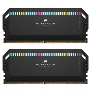 رم دسکتاپ DDR5 دو کاناله 6400 مگاهرتز CL32 کورسیر مدل Dominator Platinum RGB ظرفیت 32 گیگابایت