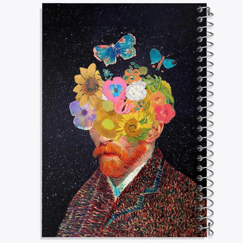 دفتر نقاشی 50 برگ خندالو مدل ونسان ونگوگ کد 25467