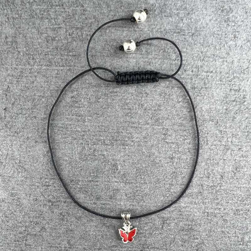 پابند نقره زنانه گیرا مدل پروانه کد G577 پابند نقره زنانه گیرا مدل پروانه کد G577