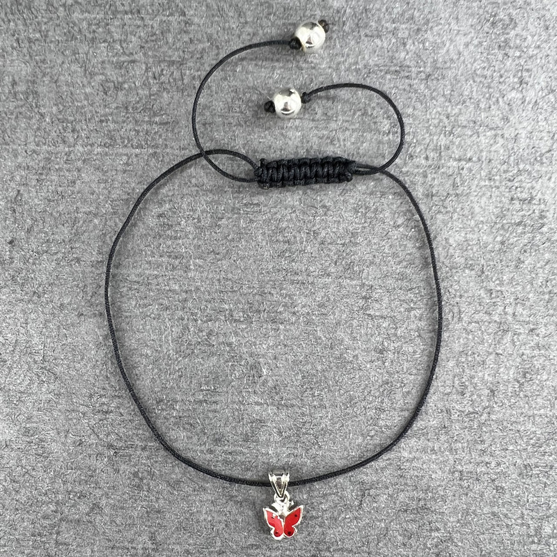 پابند نقره زنانه گیرا مدل پروانه کد G577 پابند نقره زنانه گیرا مدل پروانه کد G577