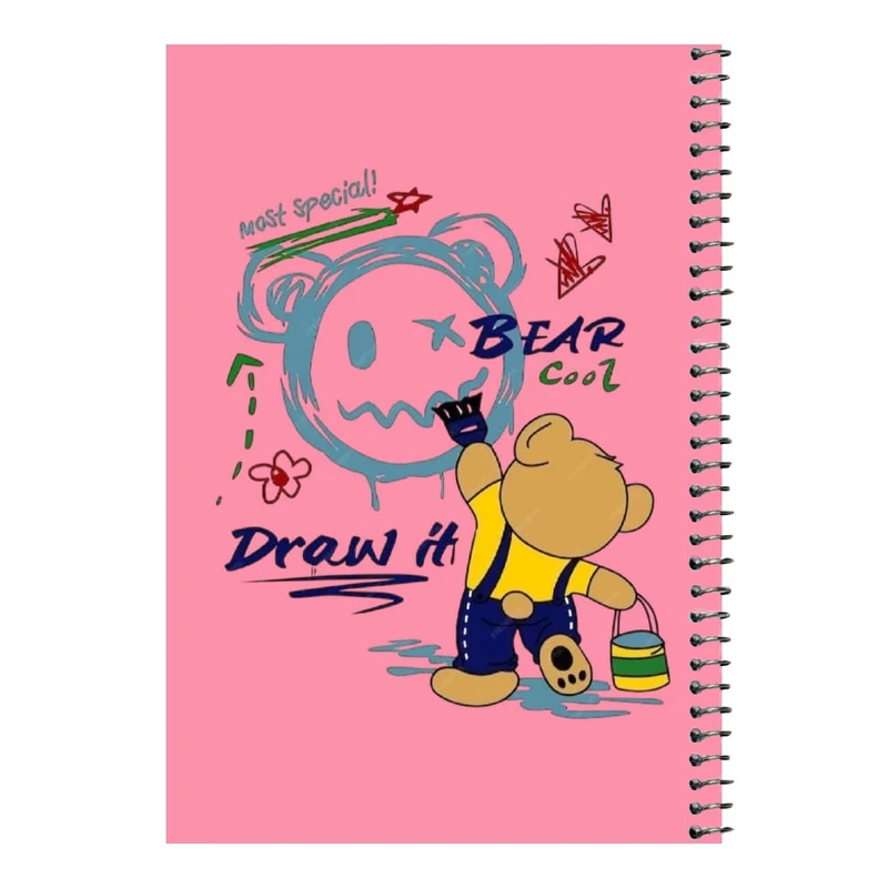 دفتر مشق 80 برگ اس جی مدل تدی نقاش    