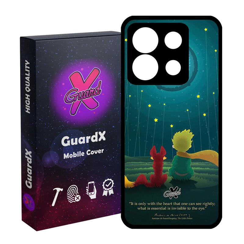 کاور گارد ایکس طرح Little Prince مدل Glass10053 مناسب برای گوشی موبایل شیائومی Redmi Note 13 5G