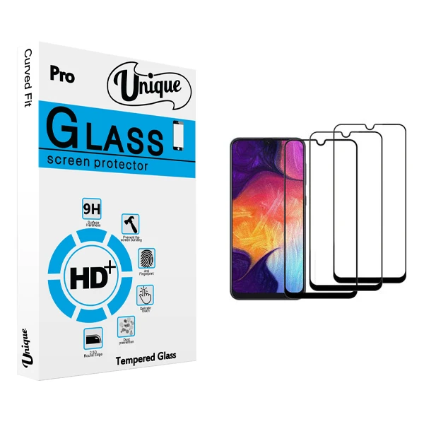 محافظ صفحه نمایش يونيک مدل +Clear مناسب برای گوشی موبایل سامسونگ Galaxy A10 بسته سه عددی
