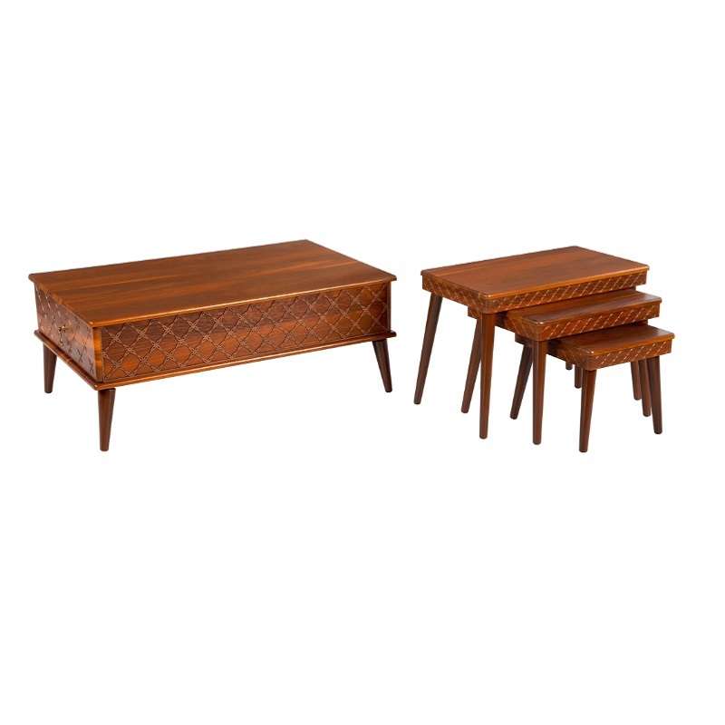 میز پذیرایی مدل Gh-642 مجموعه 4 عددی
