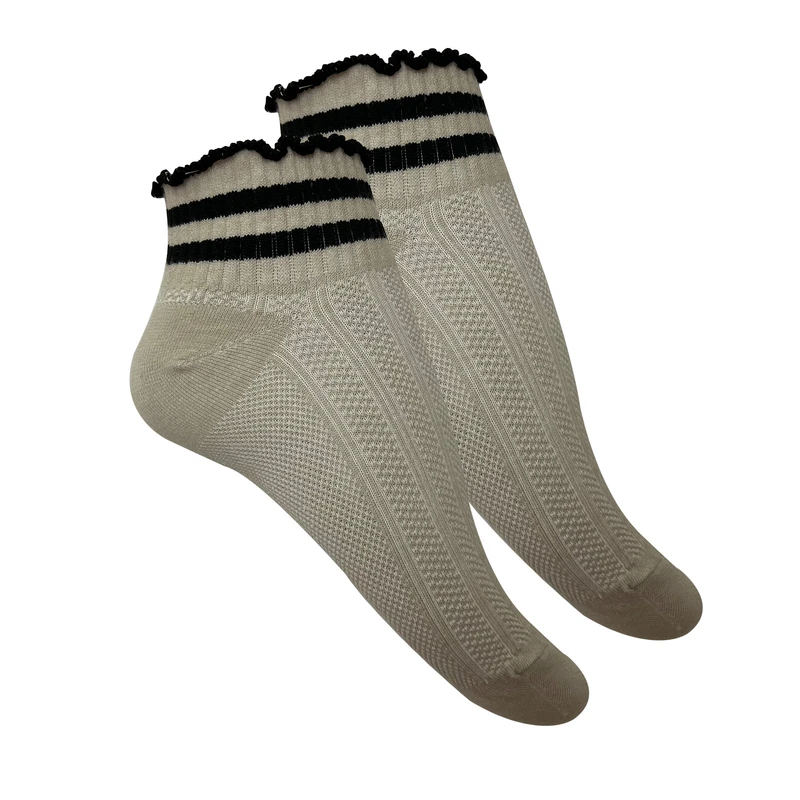 جوراب زنانه تن پوش هنگامه مدل سوزنی دوخط کش کنگره ای کد K02