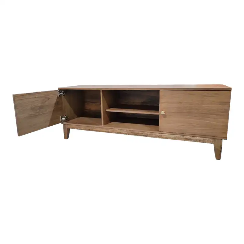 میز تلویزیون مدل روکش چوب راش 140cm