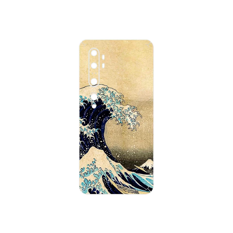 برچسب پوششی ماهوت مدل The Great Wave off Kanagawa of Hokusai مناسب برای گوشی موبایل شیائومی Mi Note 10