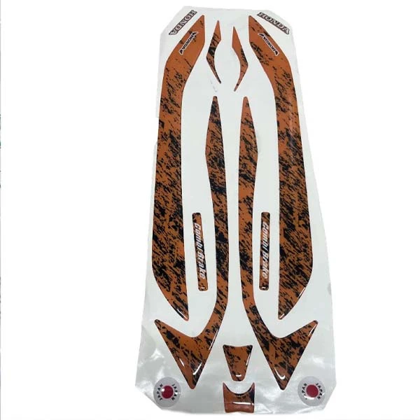 پد برچسب دستگیره عقب موتور سیکلت وارون مدل W-29-ORG-BLK-BLK مناسب برای هوندا کلیک 150