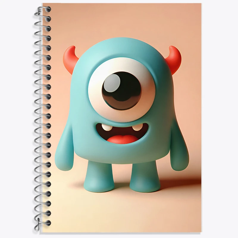 دفتر نت موسیقی 50 برگ خندالو طرح هیولای کیوت کد F7746