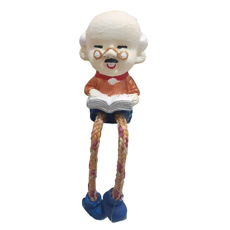 مجسمه مدل پدربزرگ کتاب خوان کد 0010