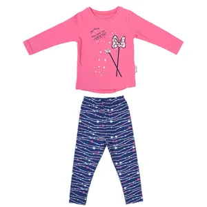 ست تی شرت آستین بلند و شلوار دخترانه سرکا مدل ng960