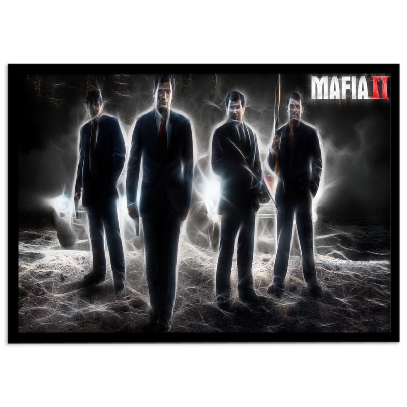 تابلو نوری بکلیت مدل طرح بازی گیم نت Mafia مدل چراغدار B-s1421