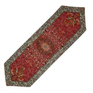 رانر ترمه رومیزی ناهارخوری مدل قاجار کد DH45